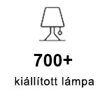 700+ kiállított lámpa